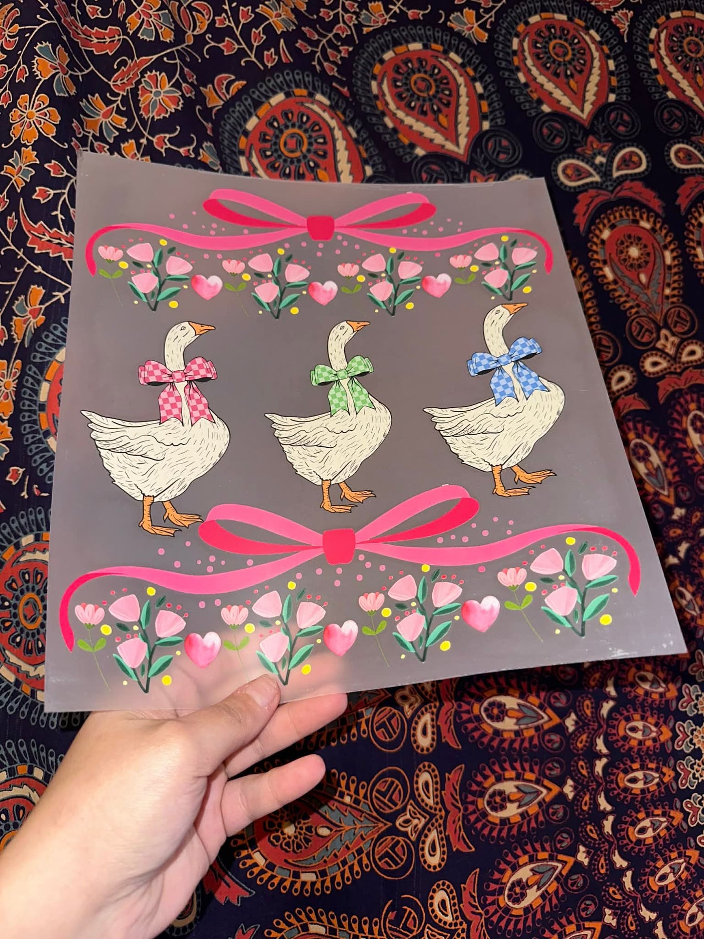 Pink Geese -A81