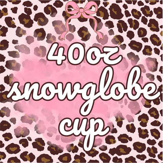 40oz Snowglobe Cup
