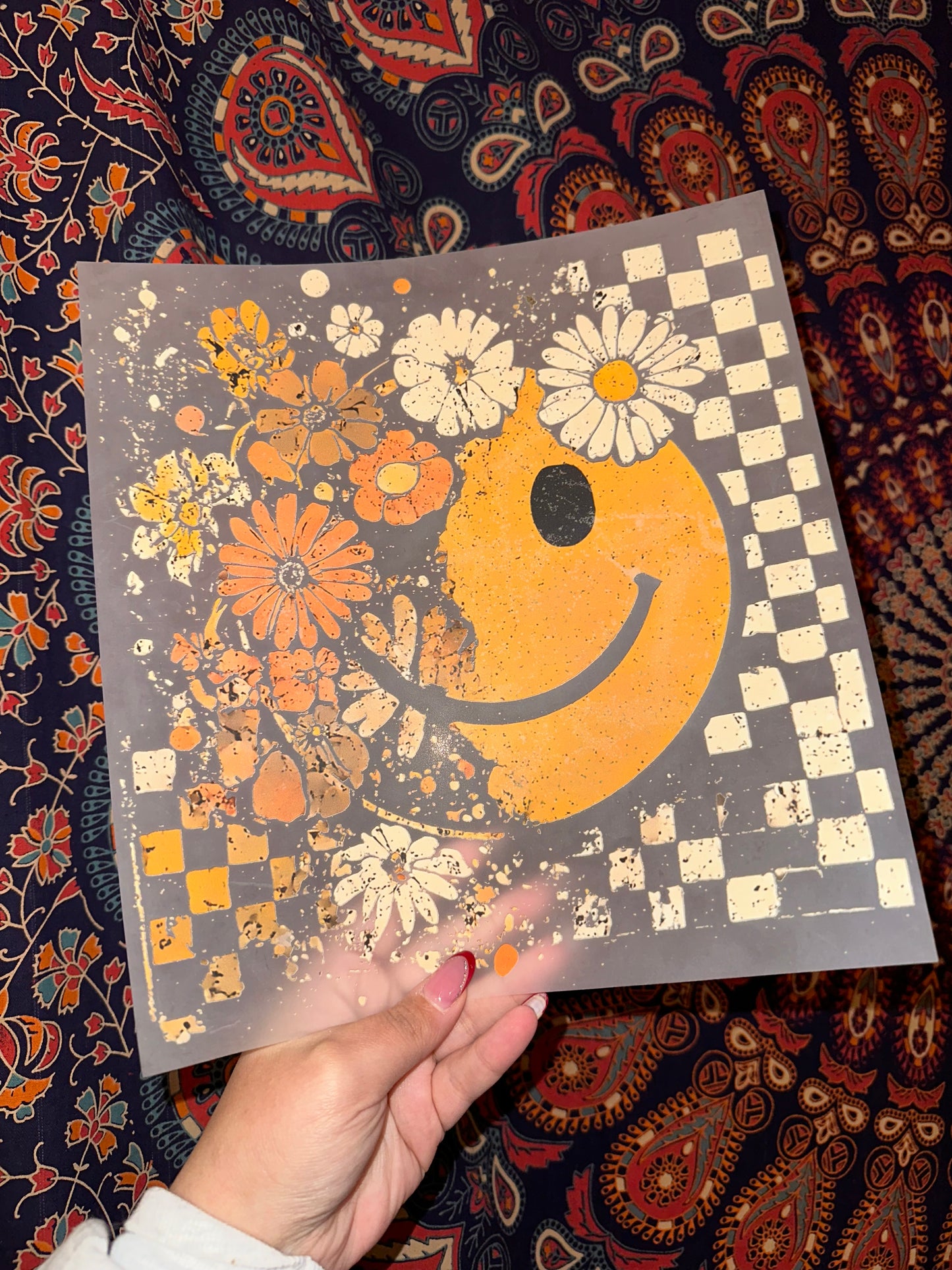 Half Flower Half Smiley