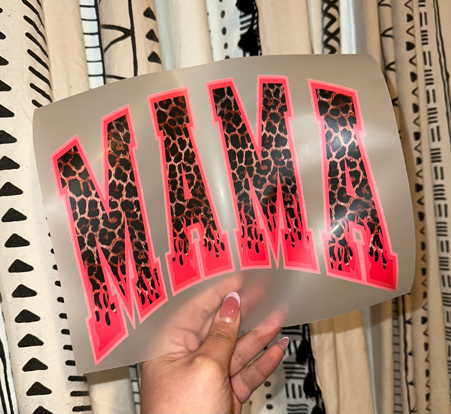 Neon Pink Leopard Mama