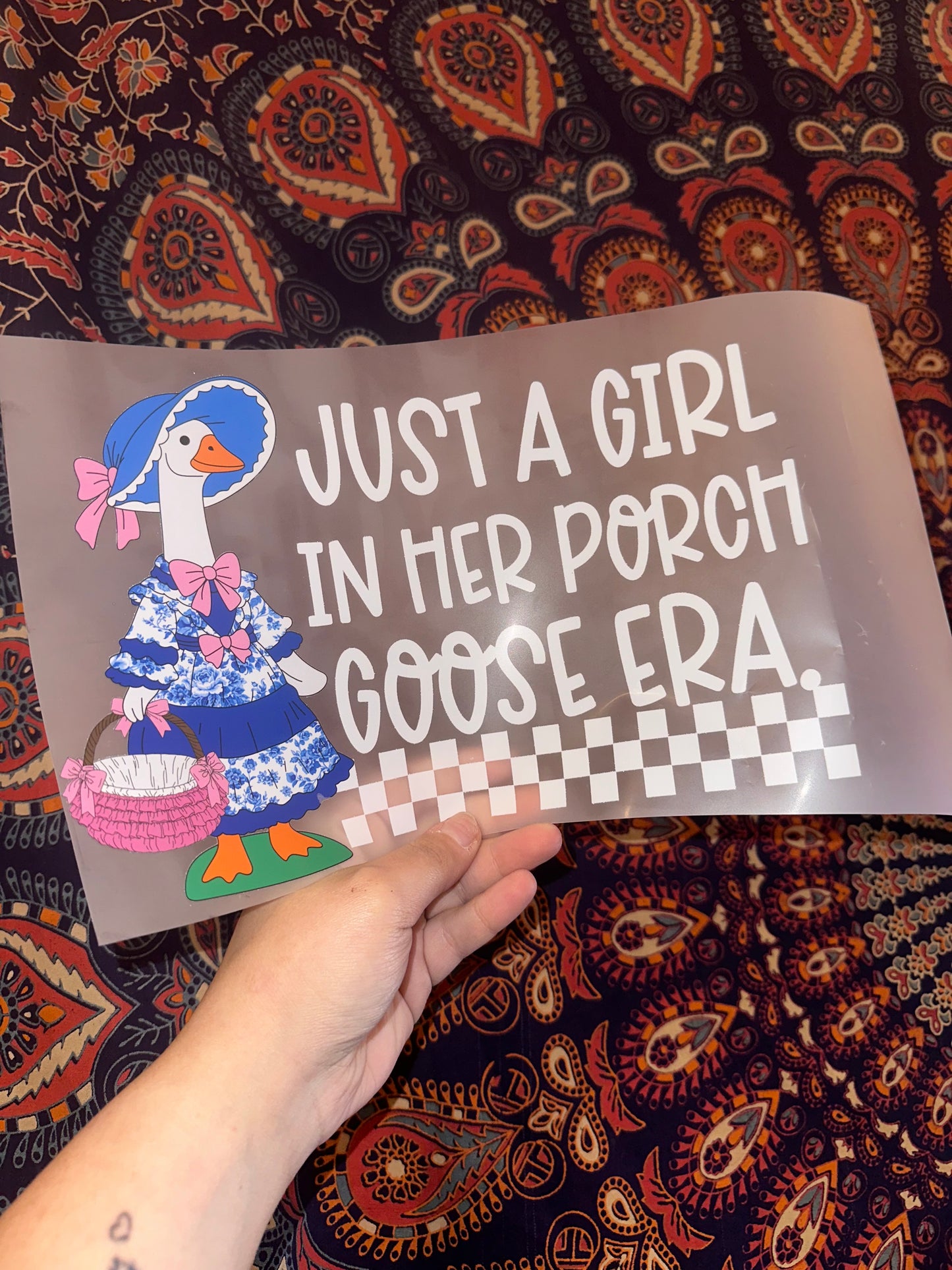 Just A Girl In Her Porch Goose Era -A