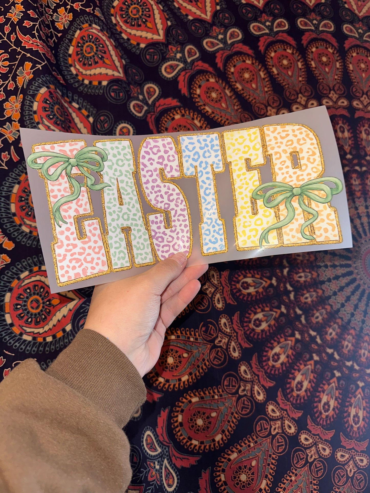 Easter Colorful Leopard- D