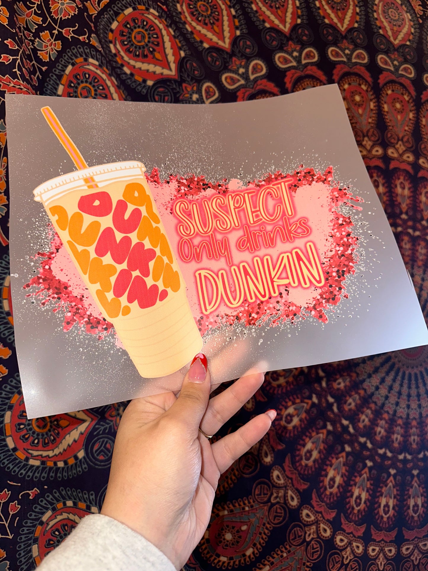 Suspect Only Drinks Dunkin - F32