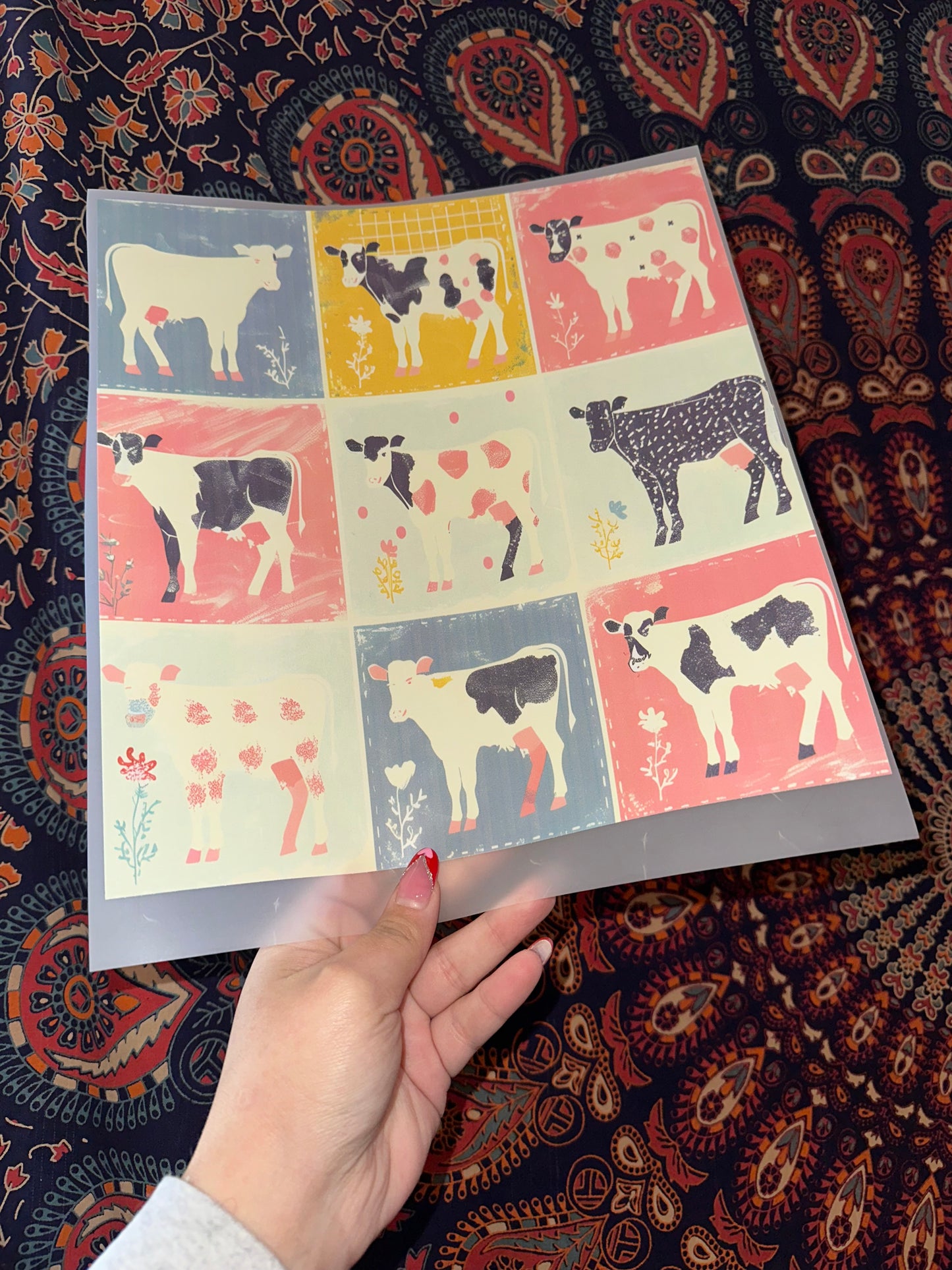 Cow Patchwork Collage