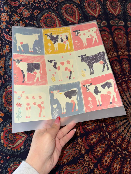 Cow Patchwork Collage