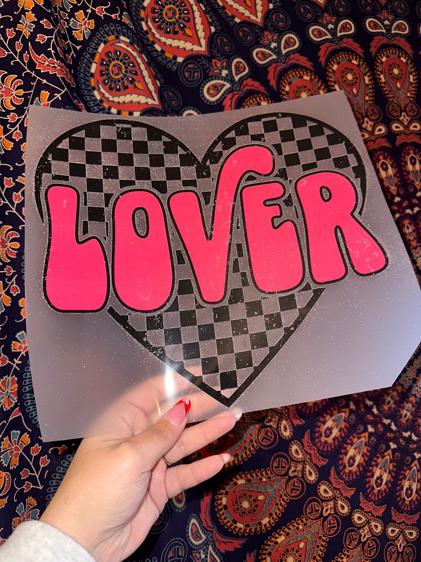 Lover Checkered Heart