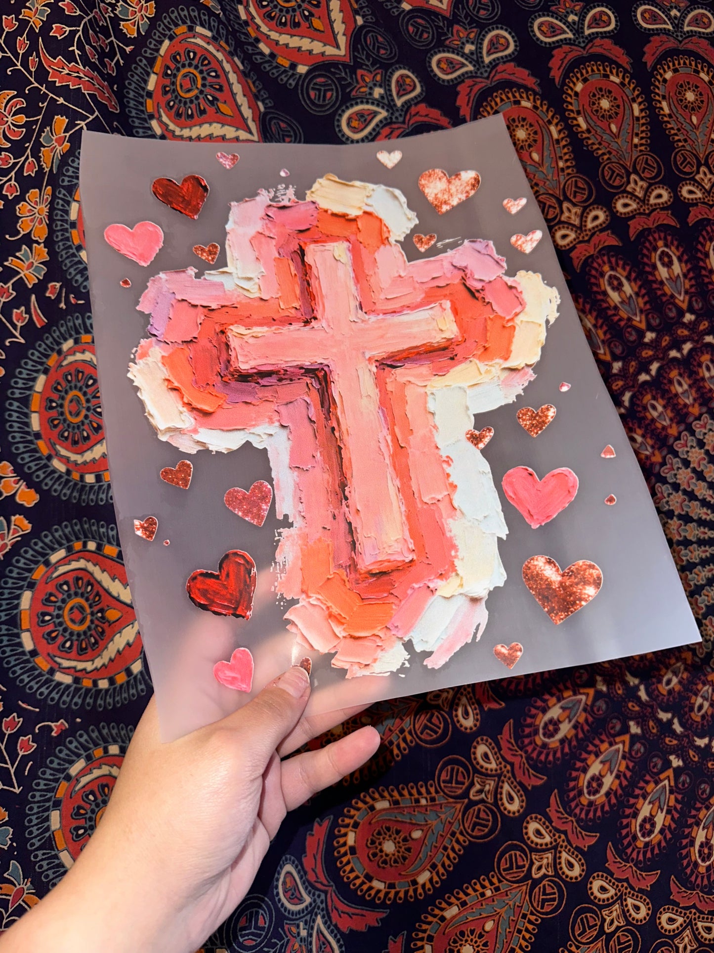 Painted Cross- D