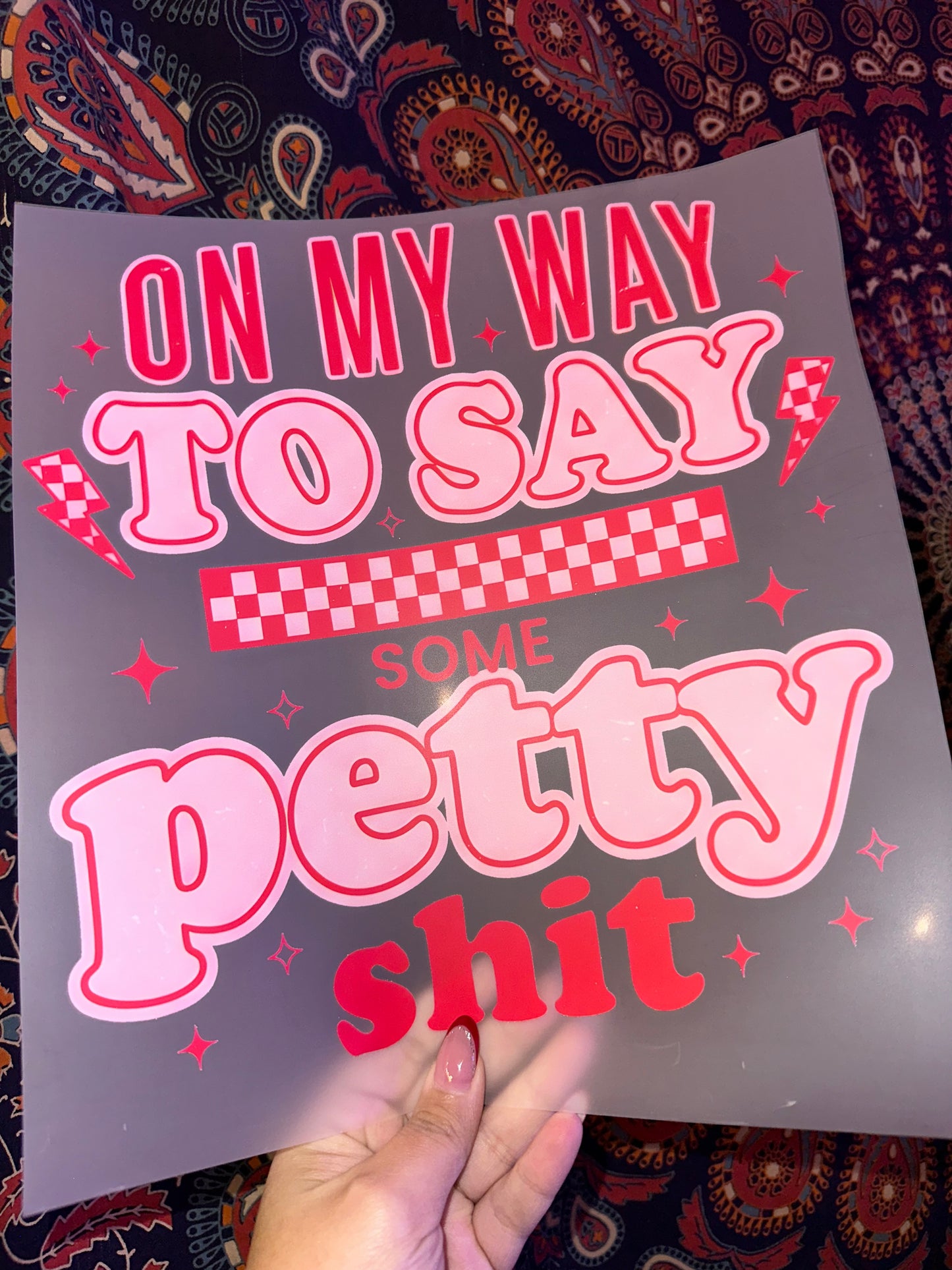 On My Way to Say Some Petty Shi*- H