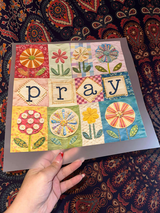 Pray Patchwork- F