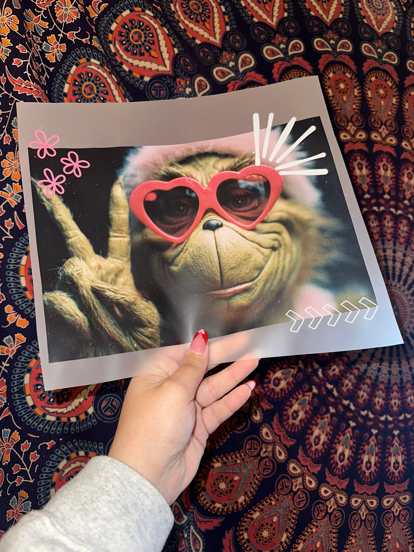 Grinch Peace Valentines