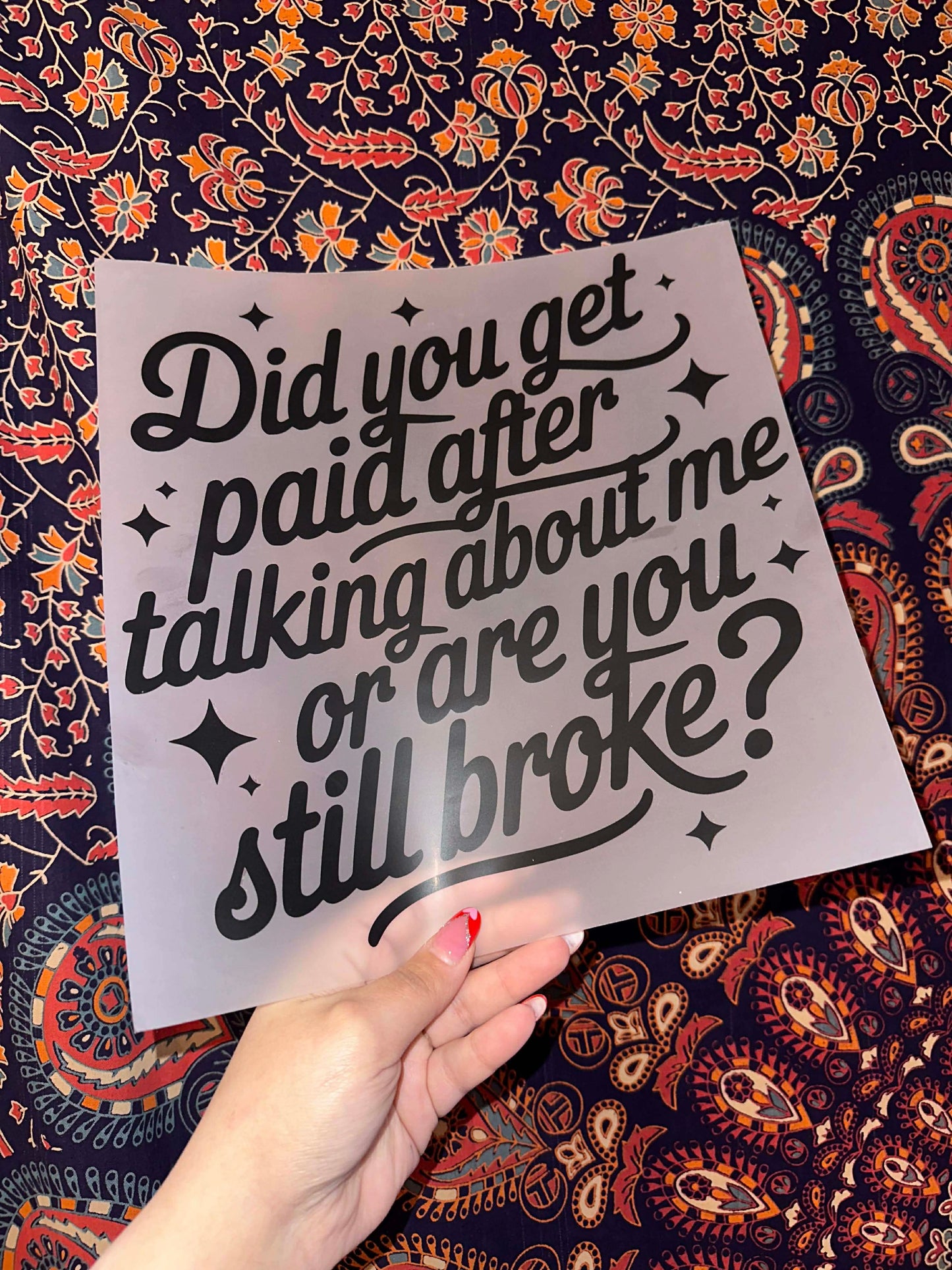 Did You Get Paid After Talking About Me Or Are You Still Broke?- F