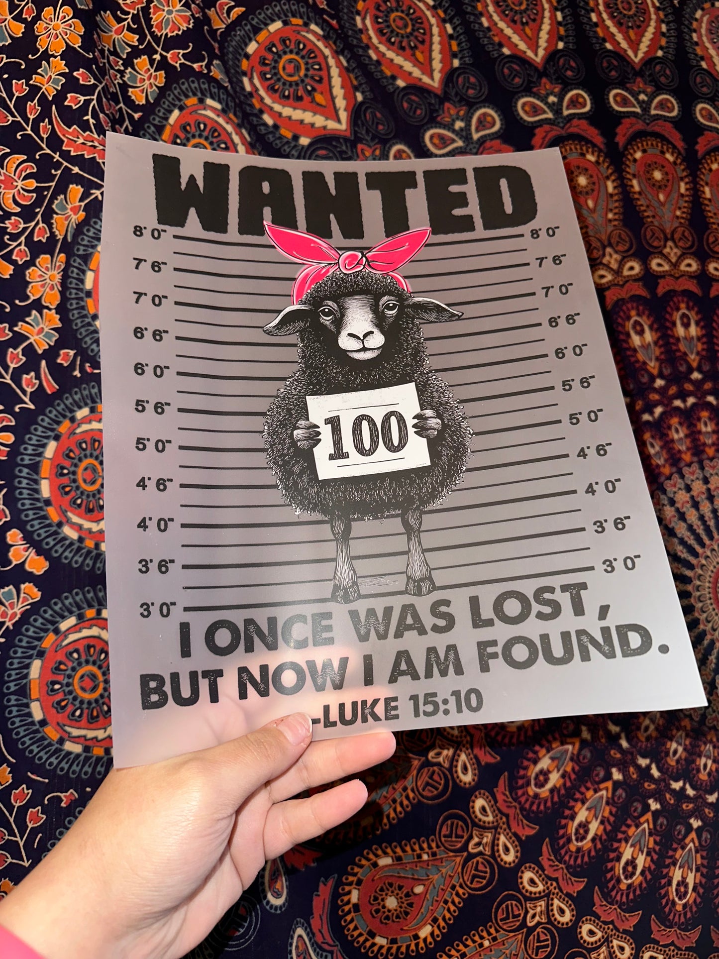 Wanted I Was Once Lost But Now I Am Found- F