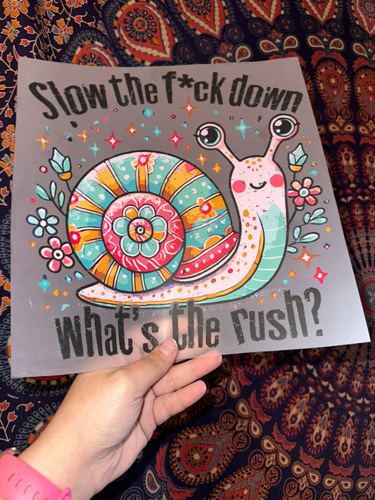 Slow The Fuck Down What’s The Rush?- B107