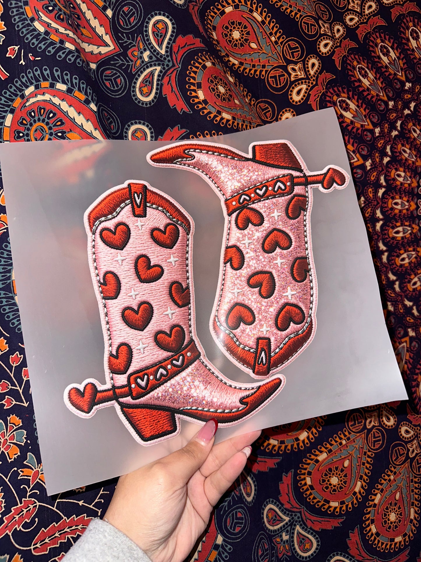 Western Valentine Heart Boots