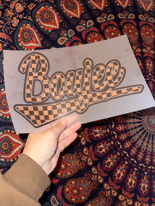 Boujee Brown Checkered- E