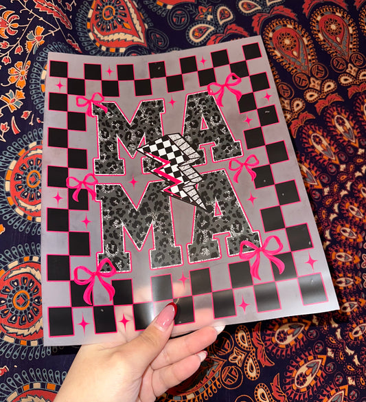 Mama Checkered Frame