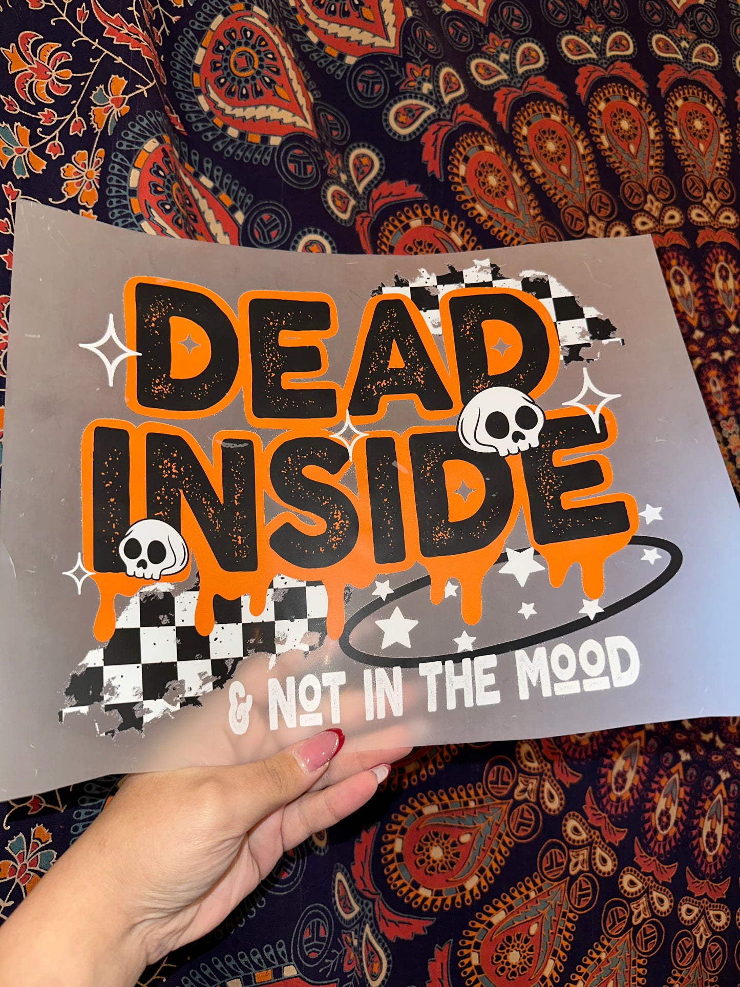 Dead Inside Checkered - C