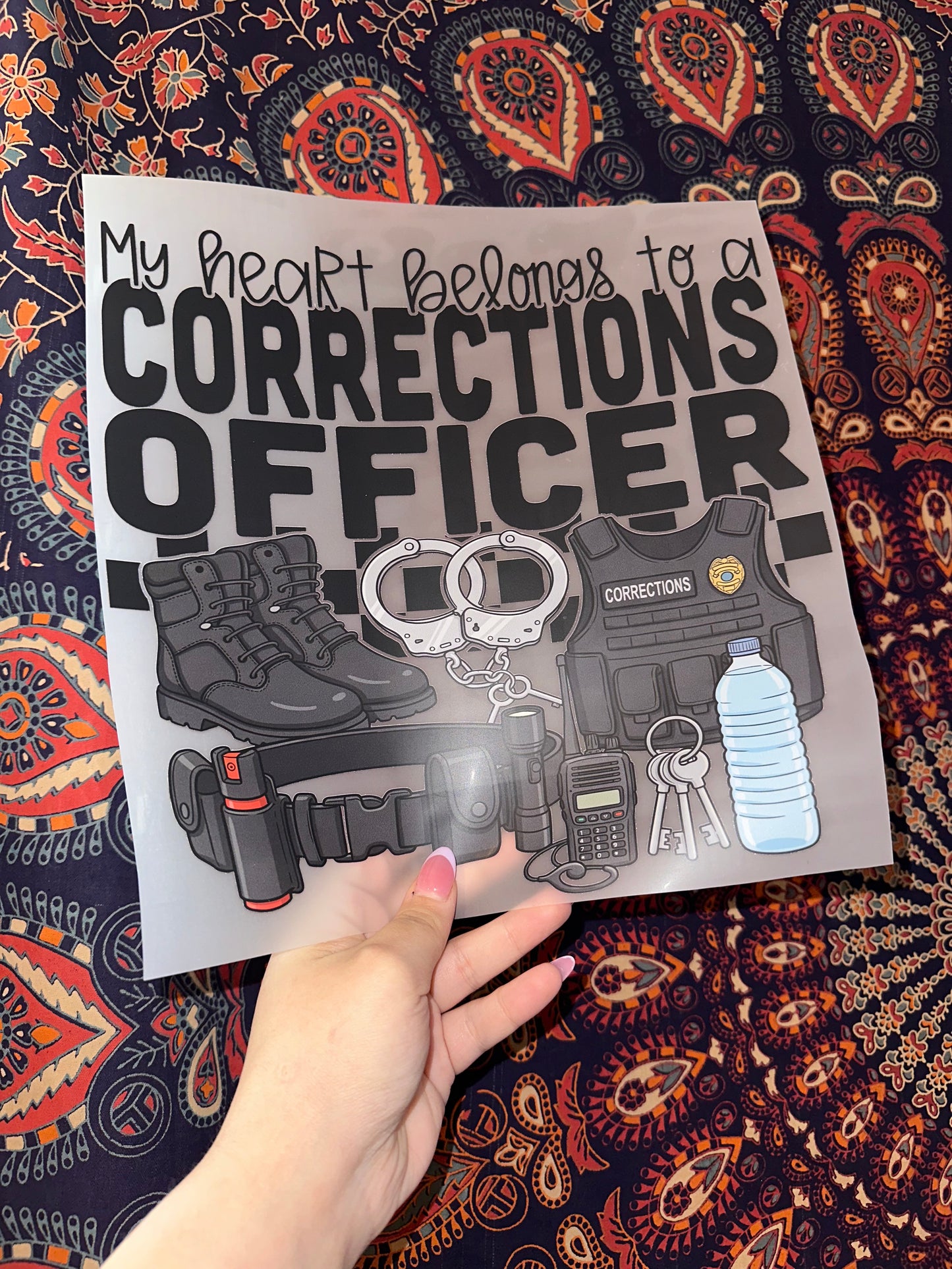 My Heart Belongs To A Corrections Officer -C