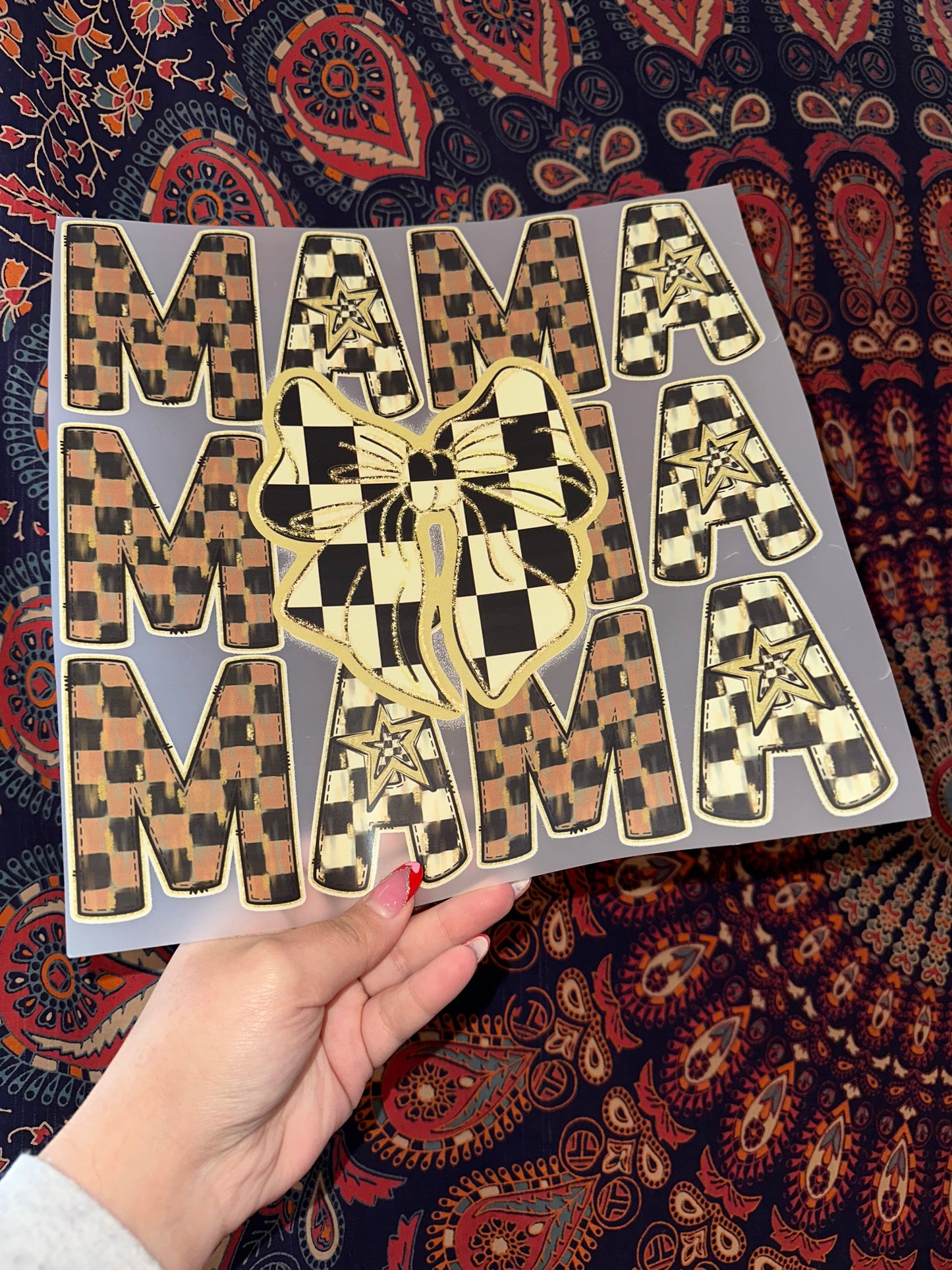 Mama Brown Checkered