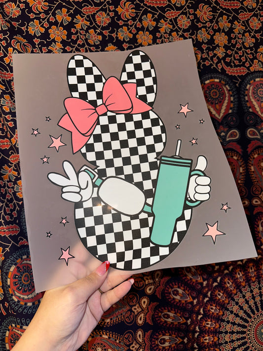 Checkered Boujee Bunny- D