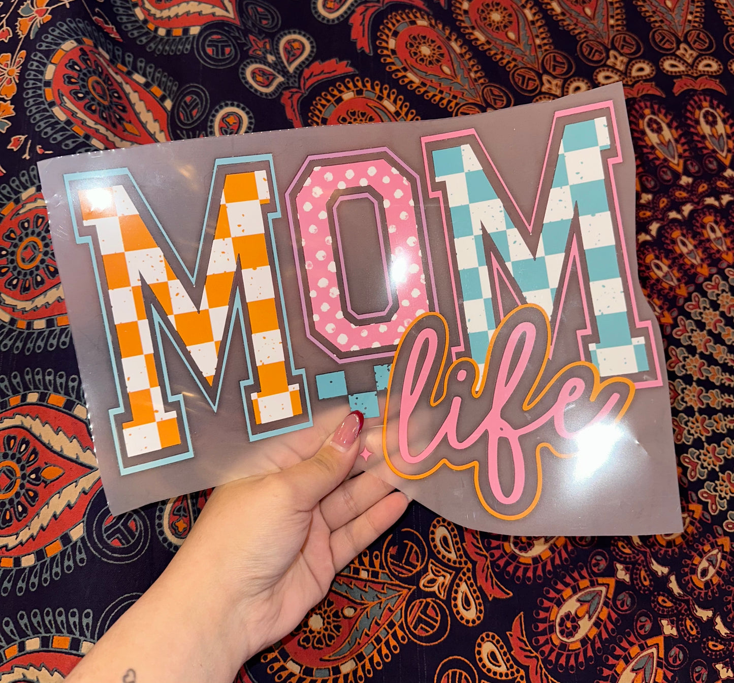 Mom Life Checkered