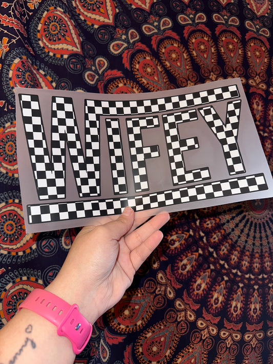 Wifey Checkered- E