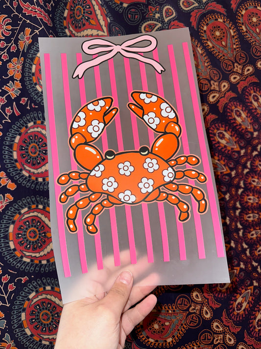 Crab w/ Pink Bow- E41