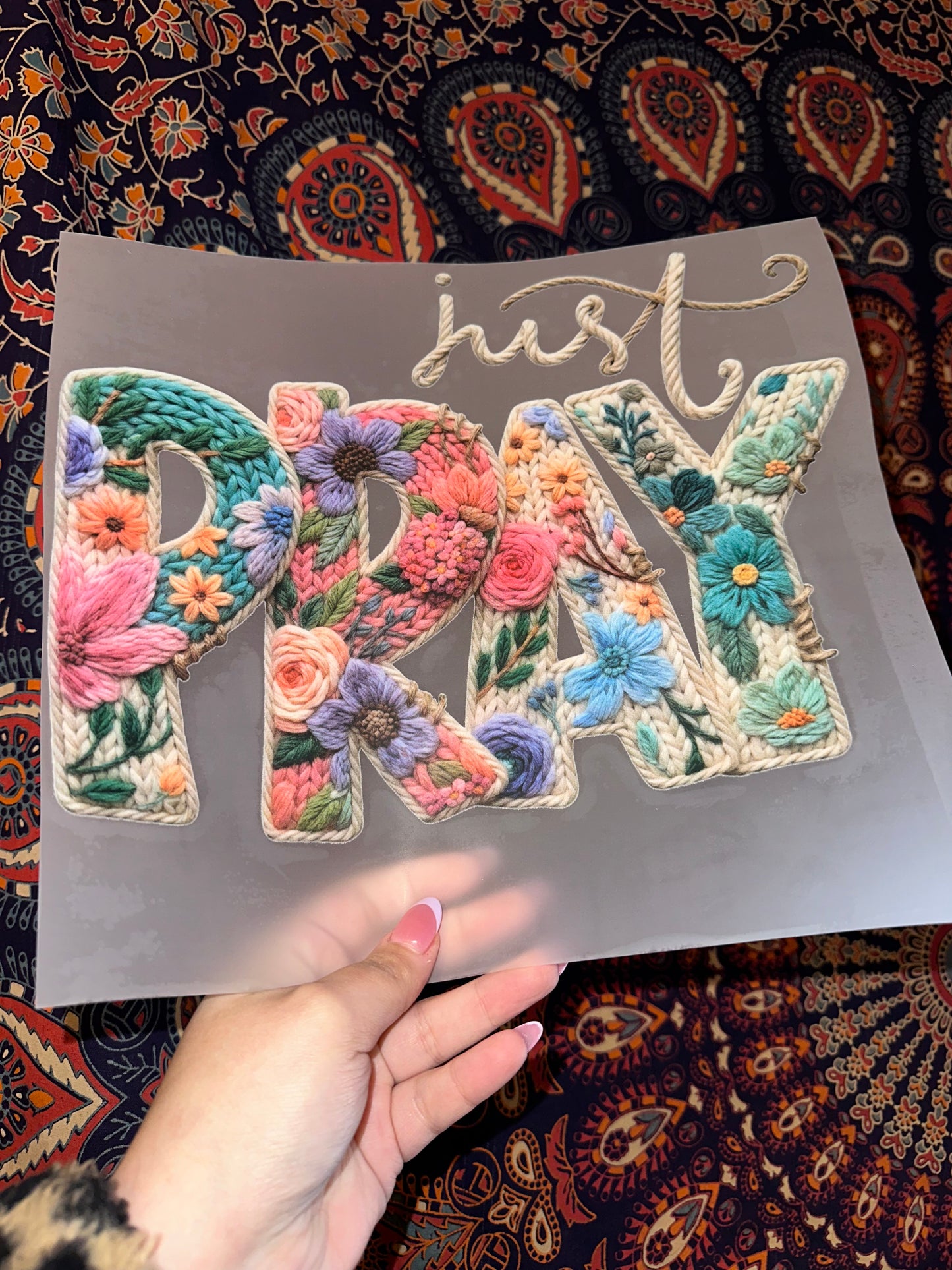 Just Pray Faux Yarn -B
