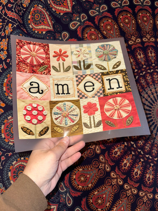 Amen Floral Patchwork- C