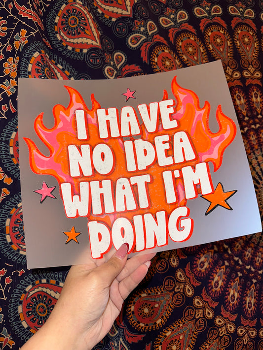 I Have No Idea What I'm Doing- F