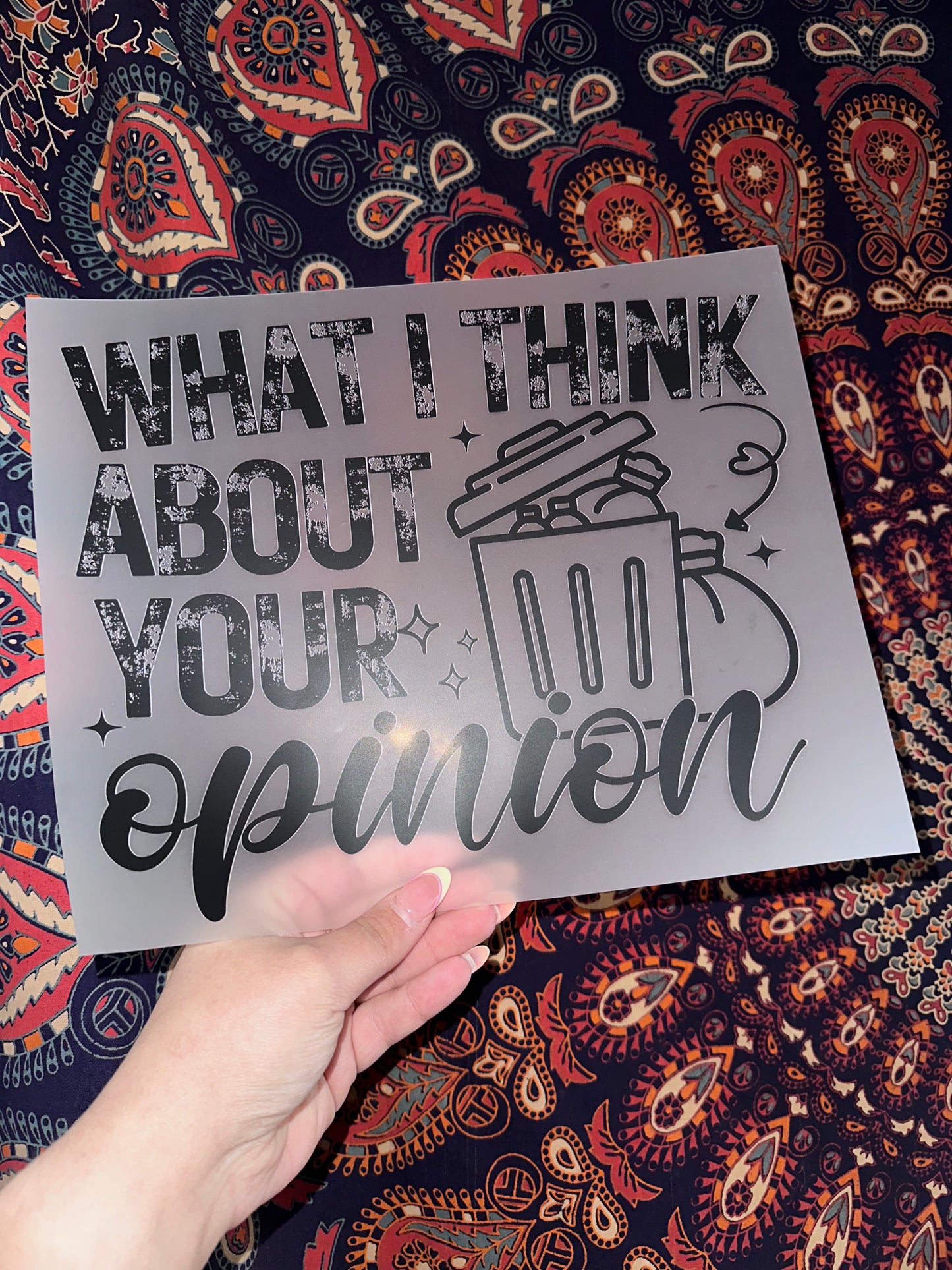 What I Think About Your Opinion