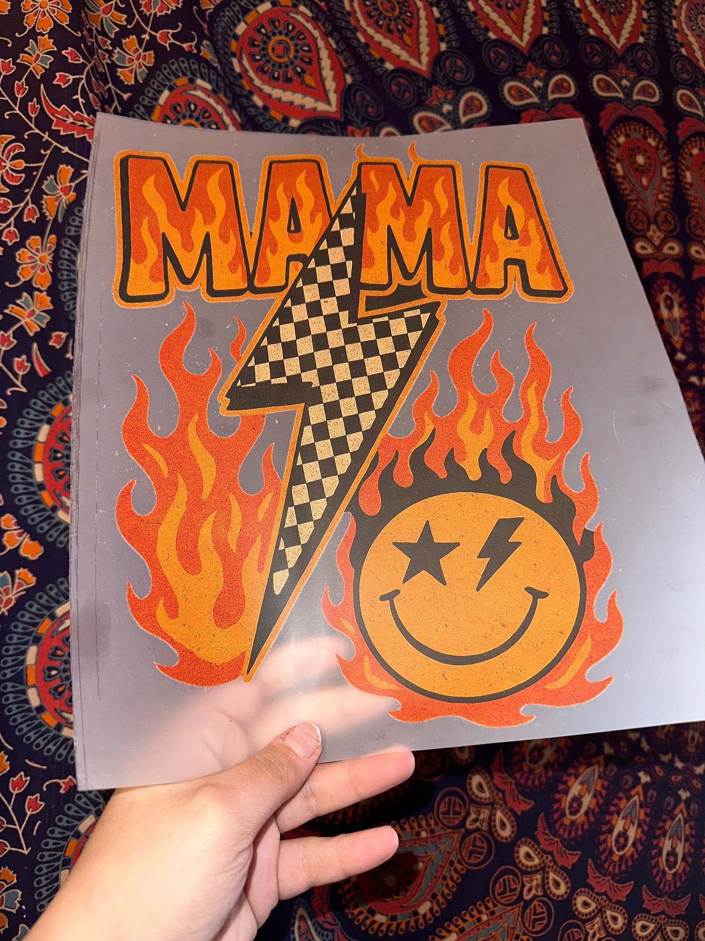 Mama Orange Checkered- H