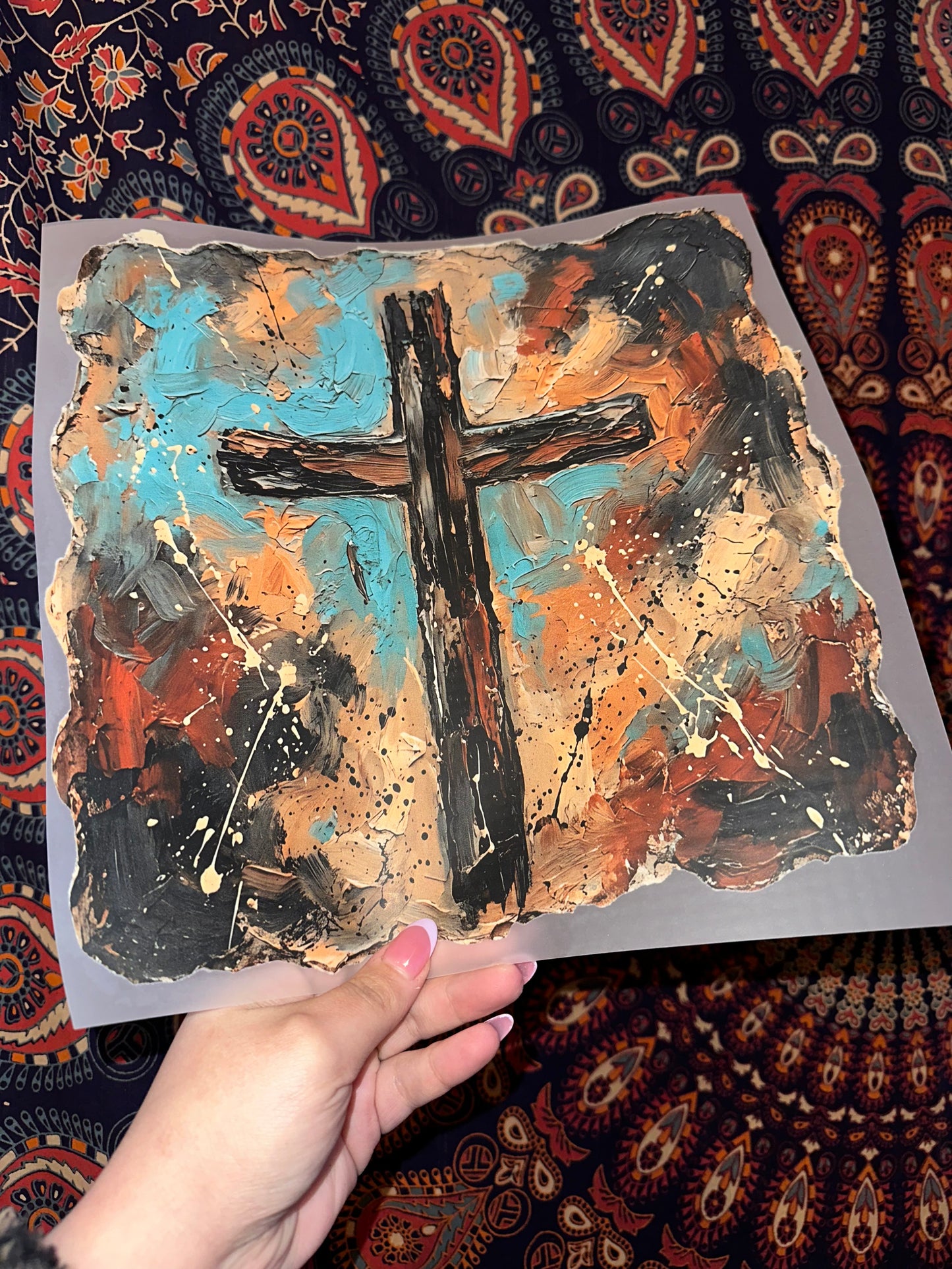 Brushstroke Cross 2 -B