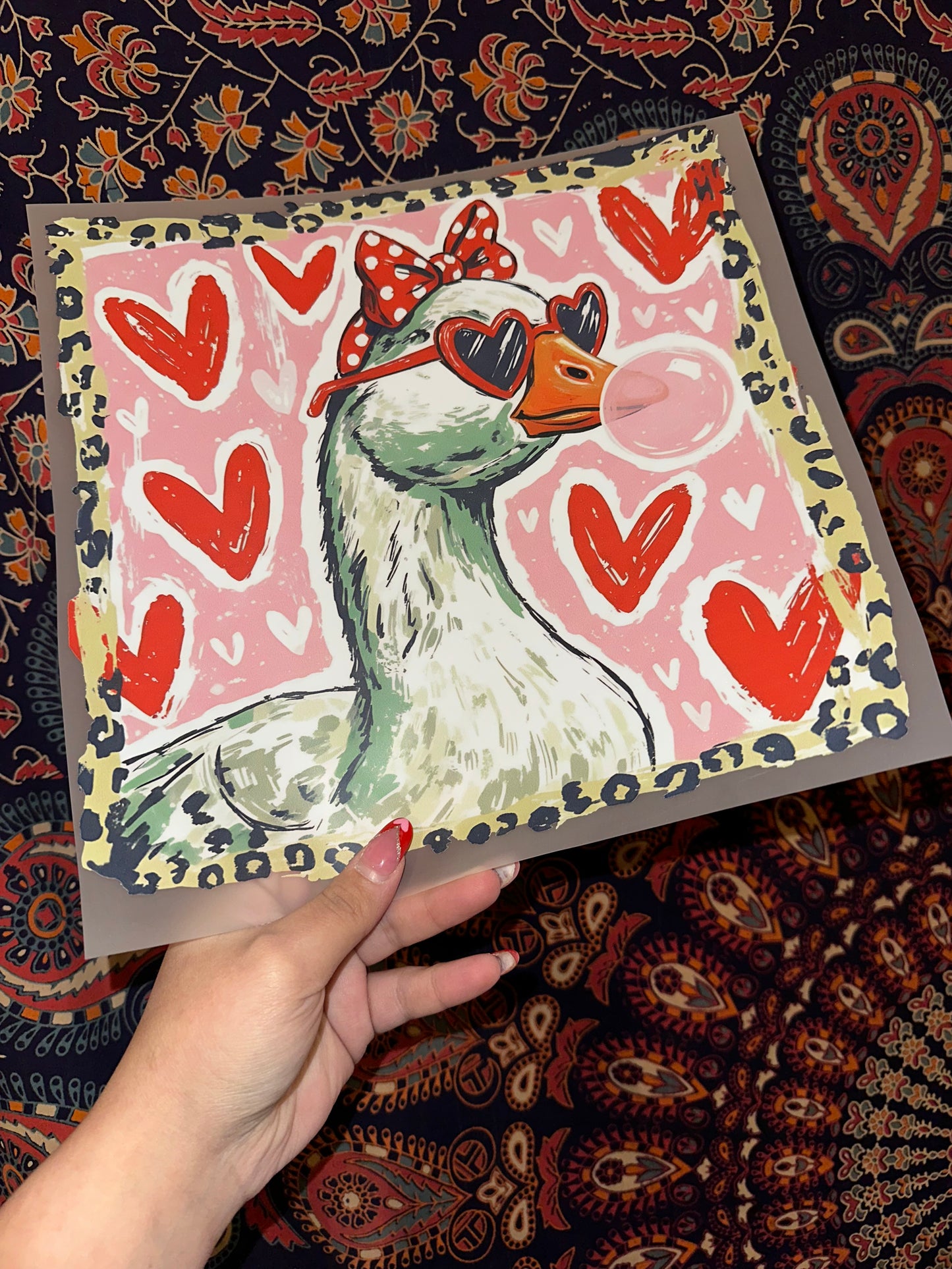 Valentine Bubblegum Goose