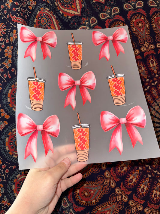 Dunkin Coffee & Bows -H