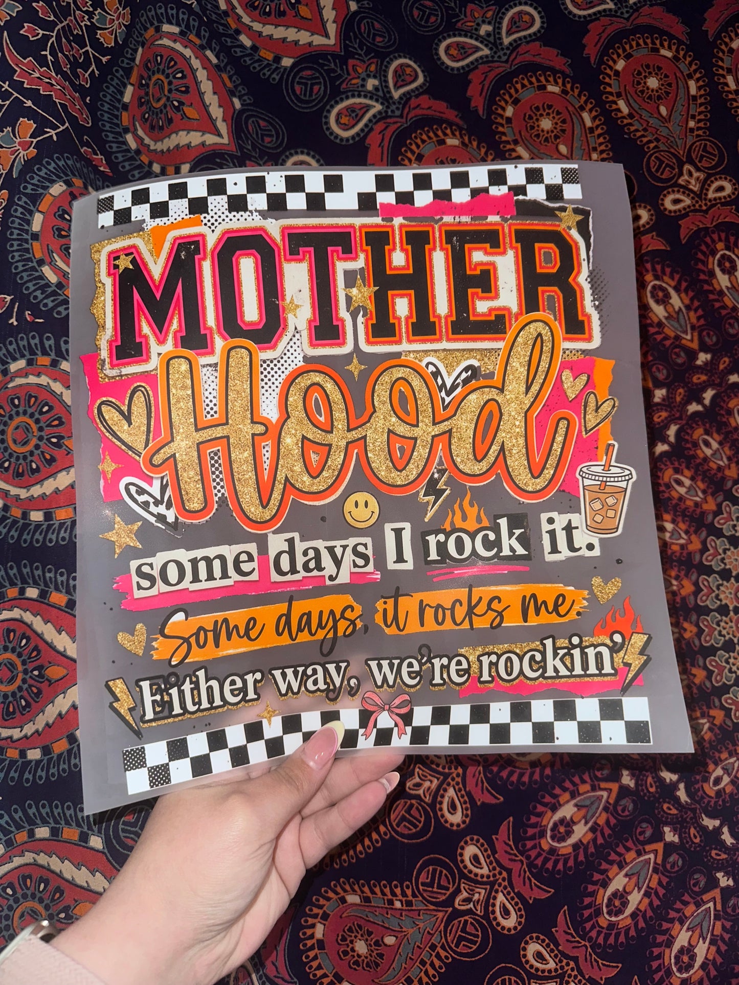 Mother Hood Checkered