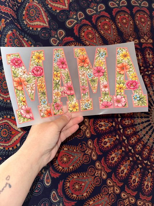 Mama Floral Faux Knit -H