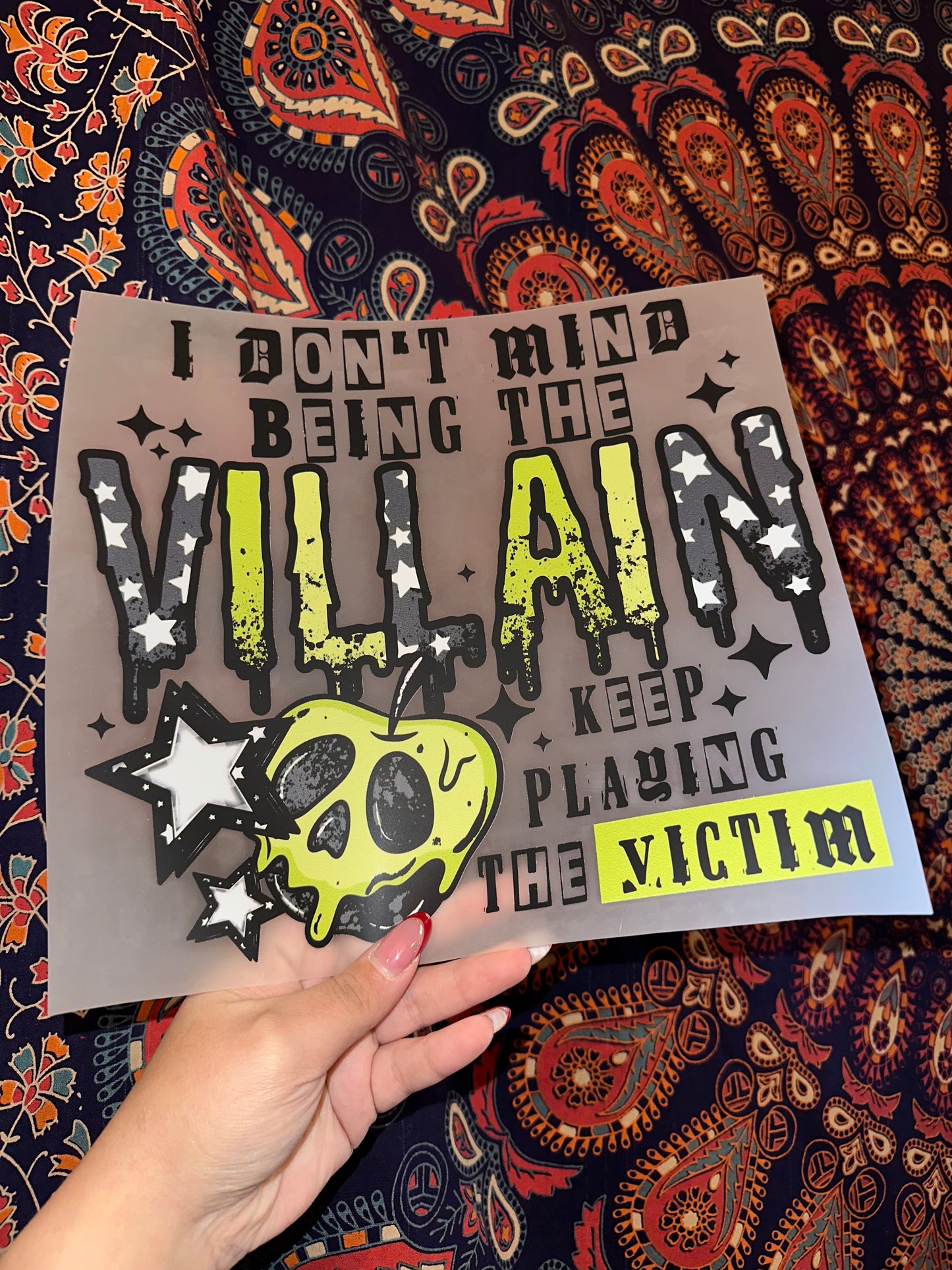 I Don’t Mind Being The Villian -  C