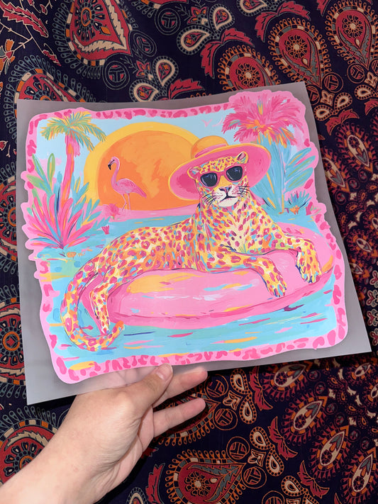 Cheetah in Floatie- E34