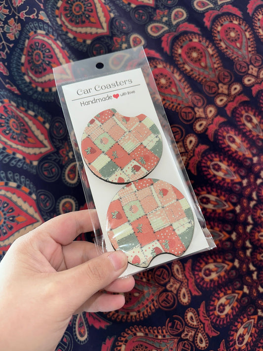 CottageCore Vibes Car Coaster Set
