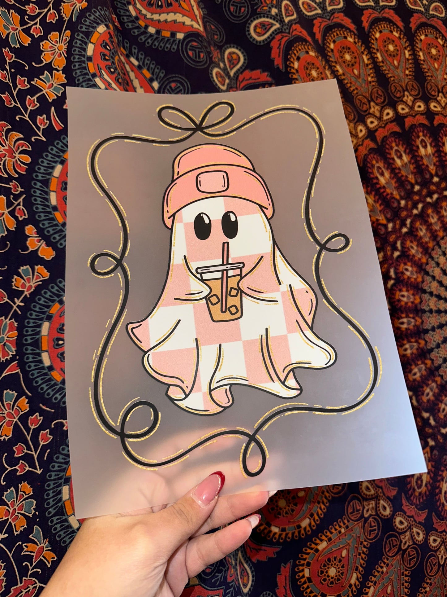 Pink Checkered Ghost