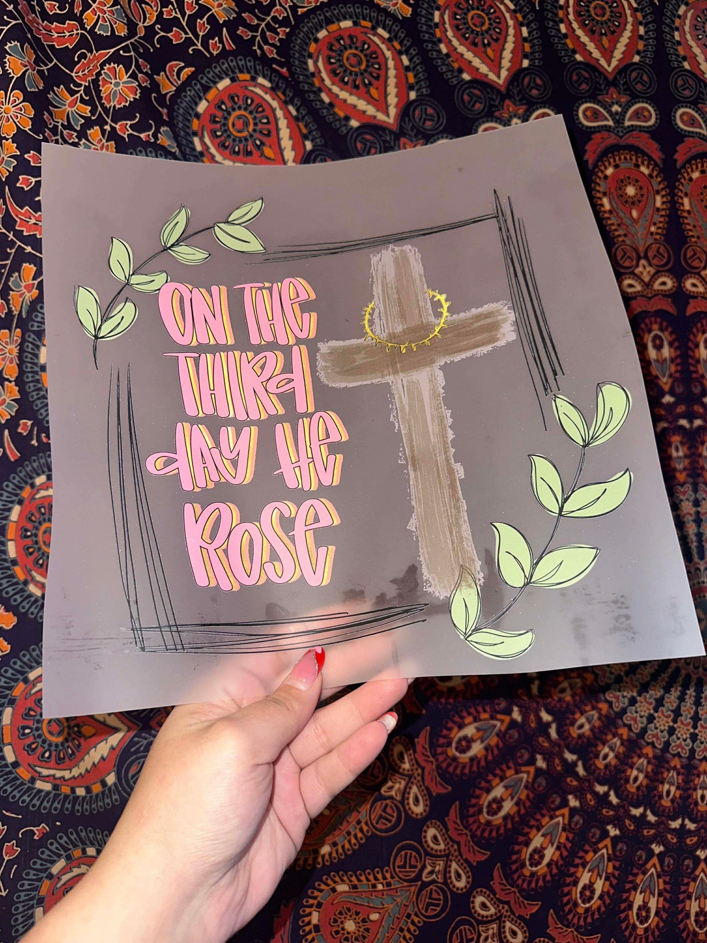 On The Third Day He Rose- E