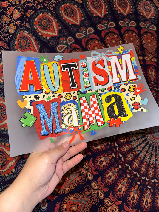 Autism Mama Retro- H