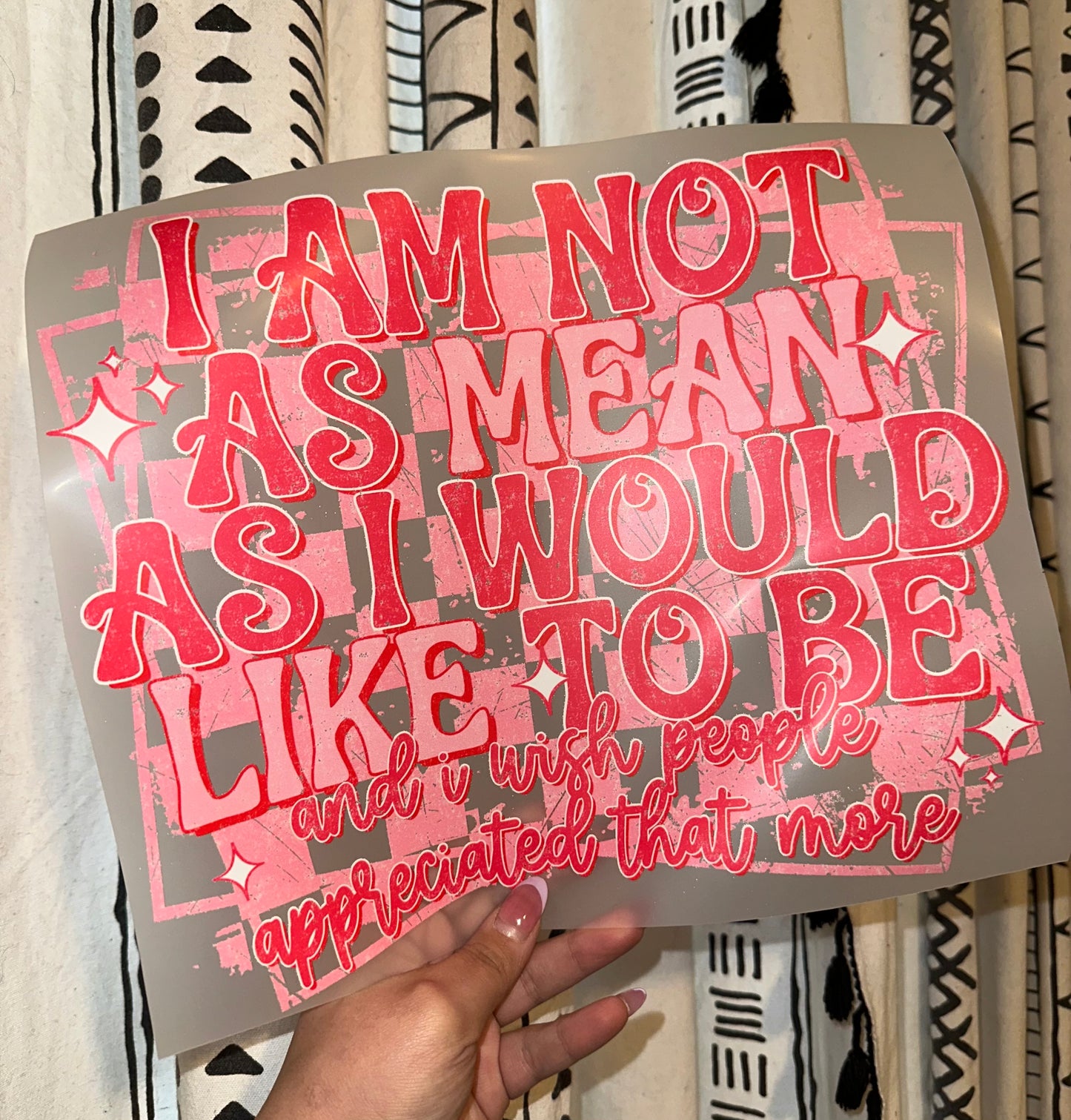 I Am Not As Mean - B82