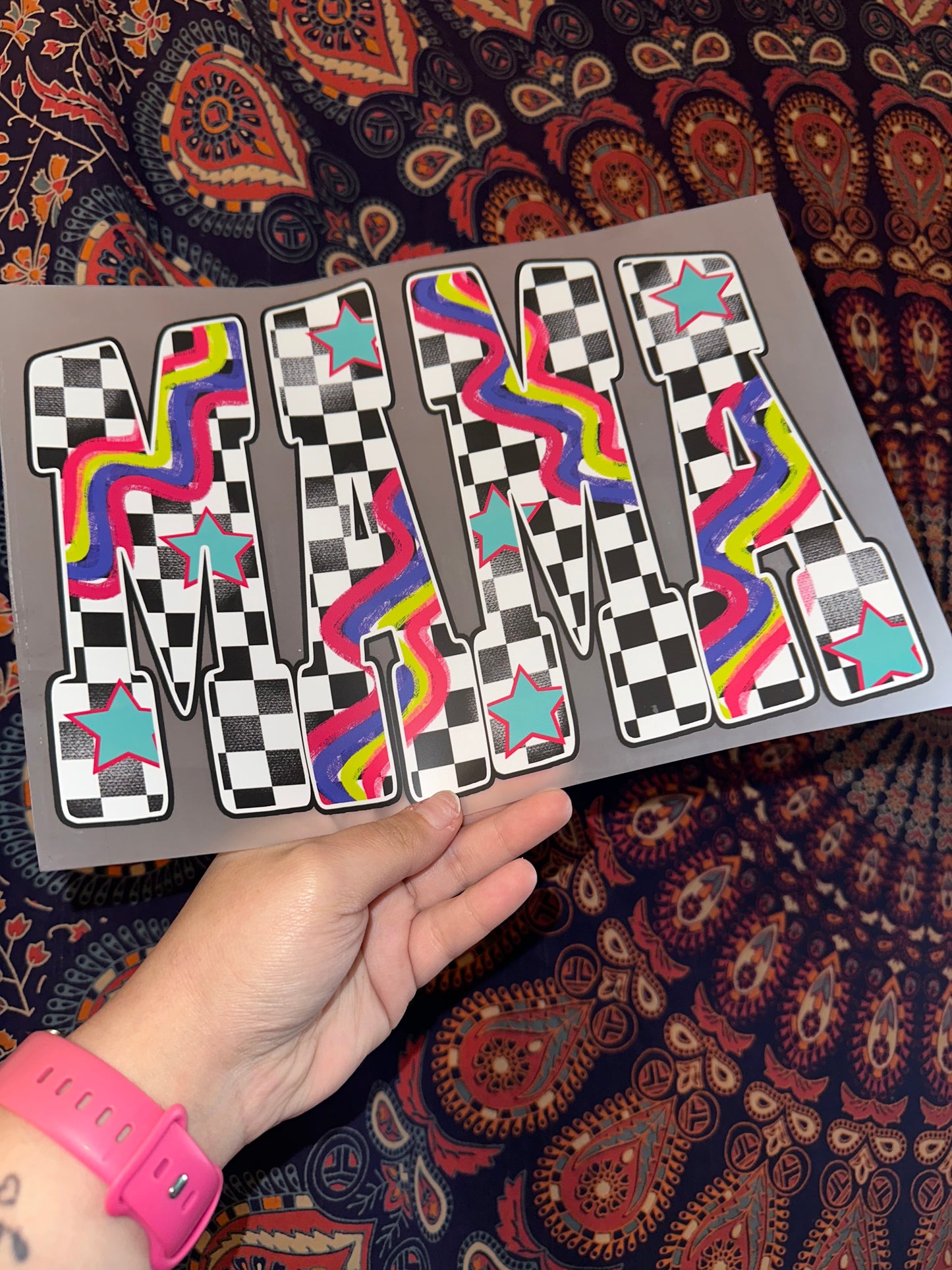 Mama Checkered Color- H