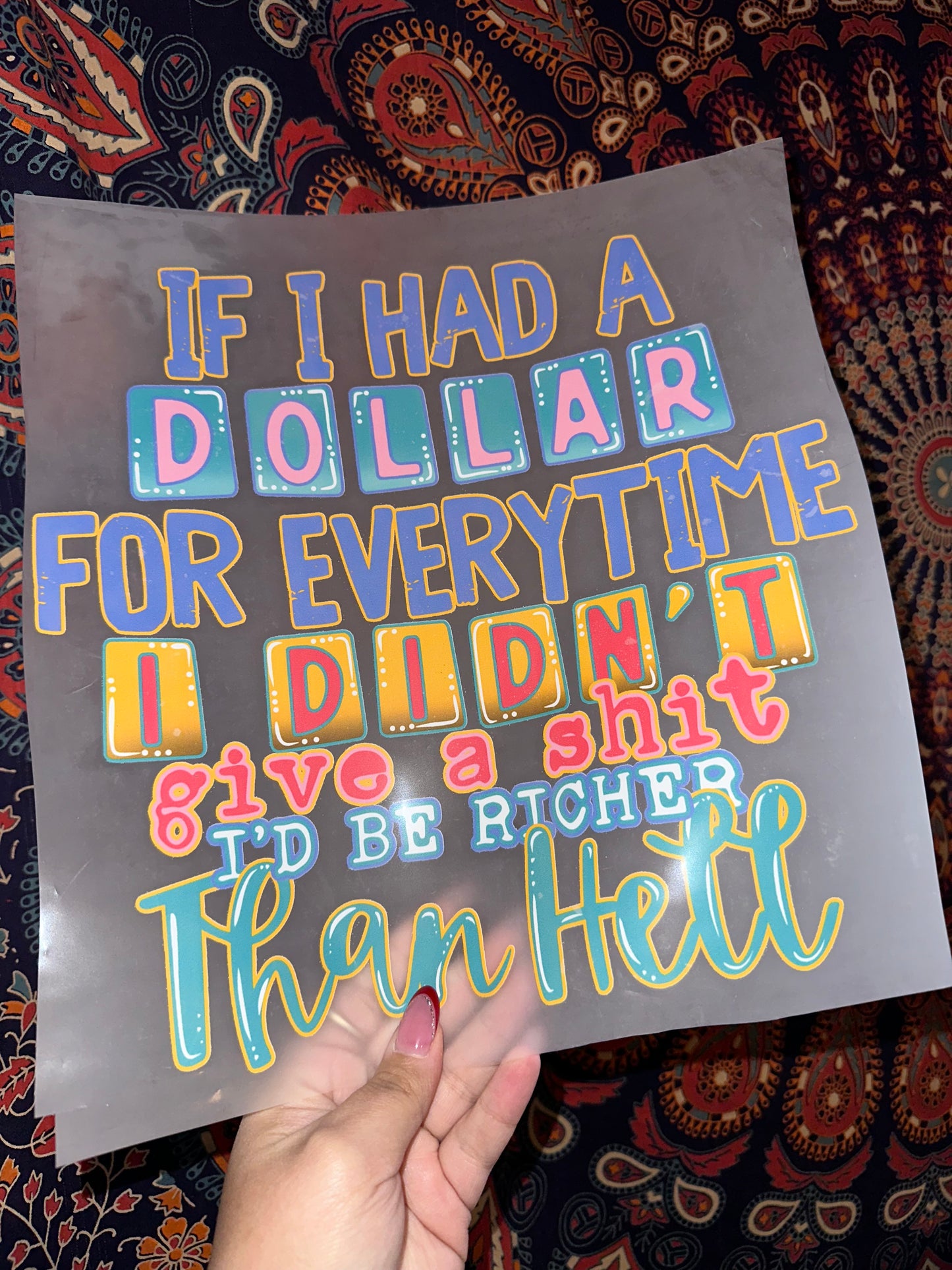 If I Had A Dollar - B7
