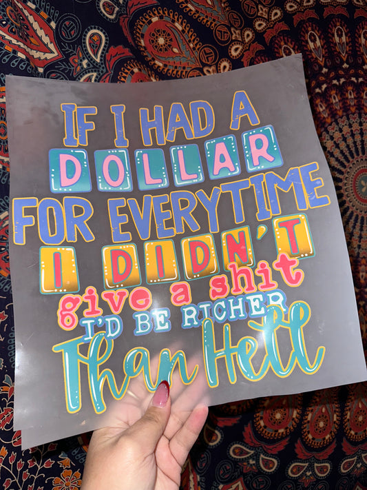 If I Had A Dollar - B7