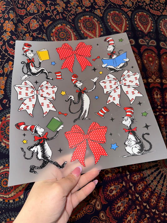 Cat In Hat Bow Collage -C