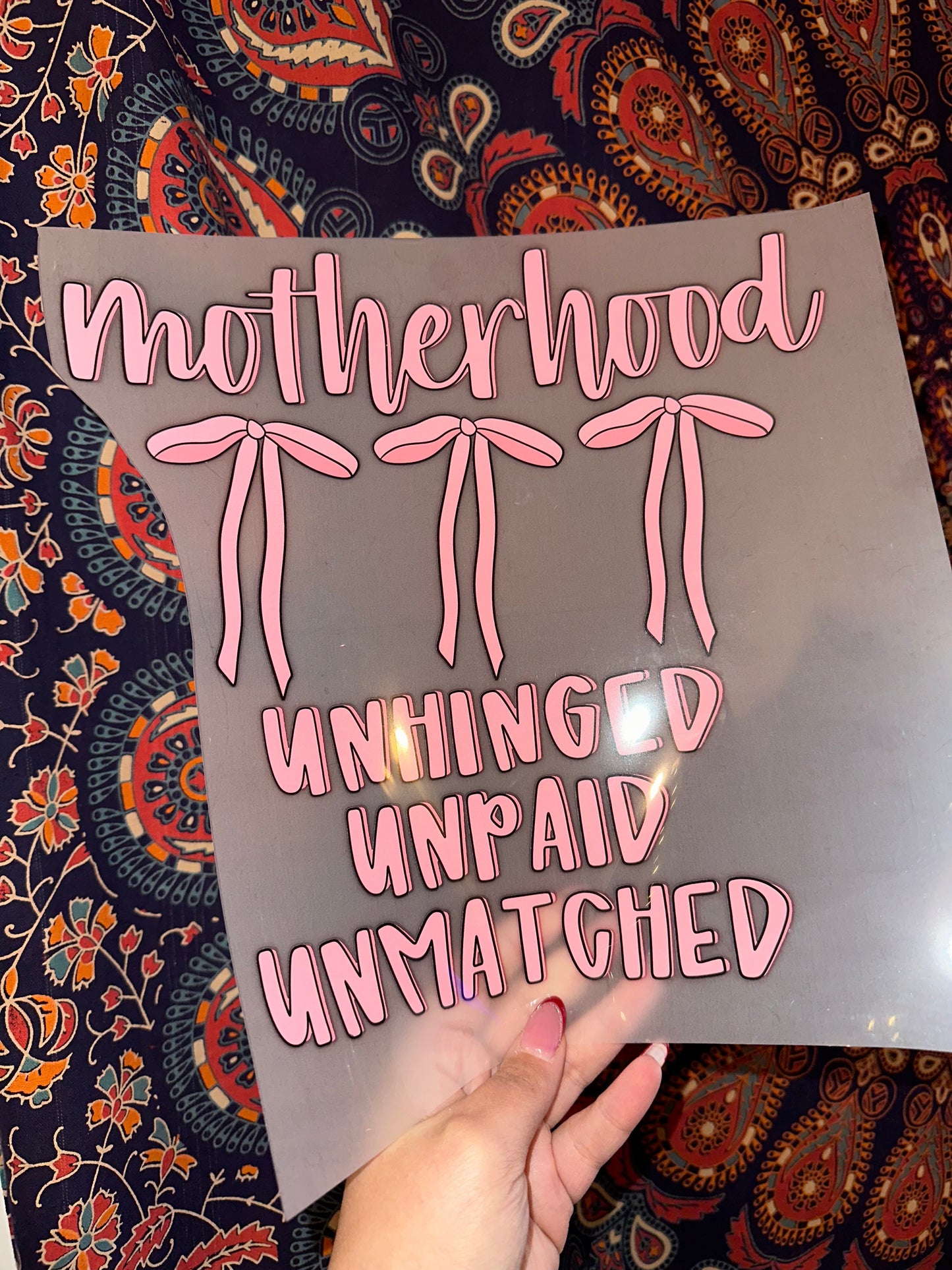 Motherhood Pink Bows- C