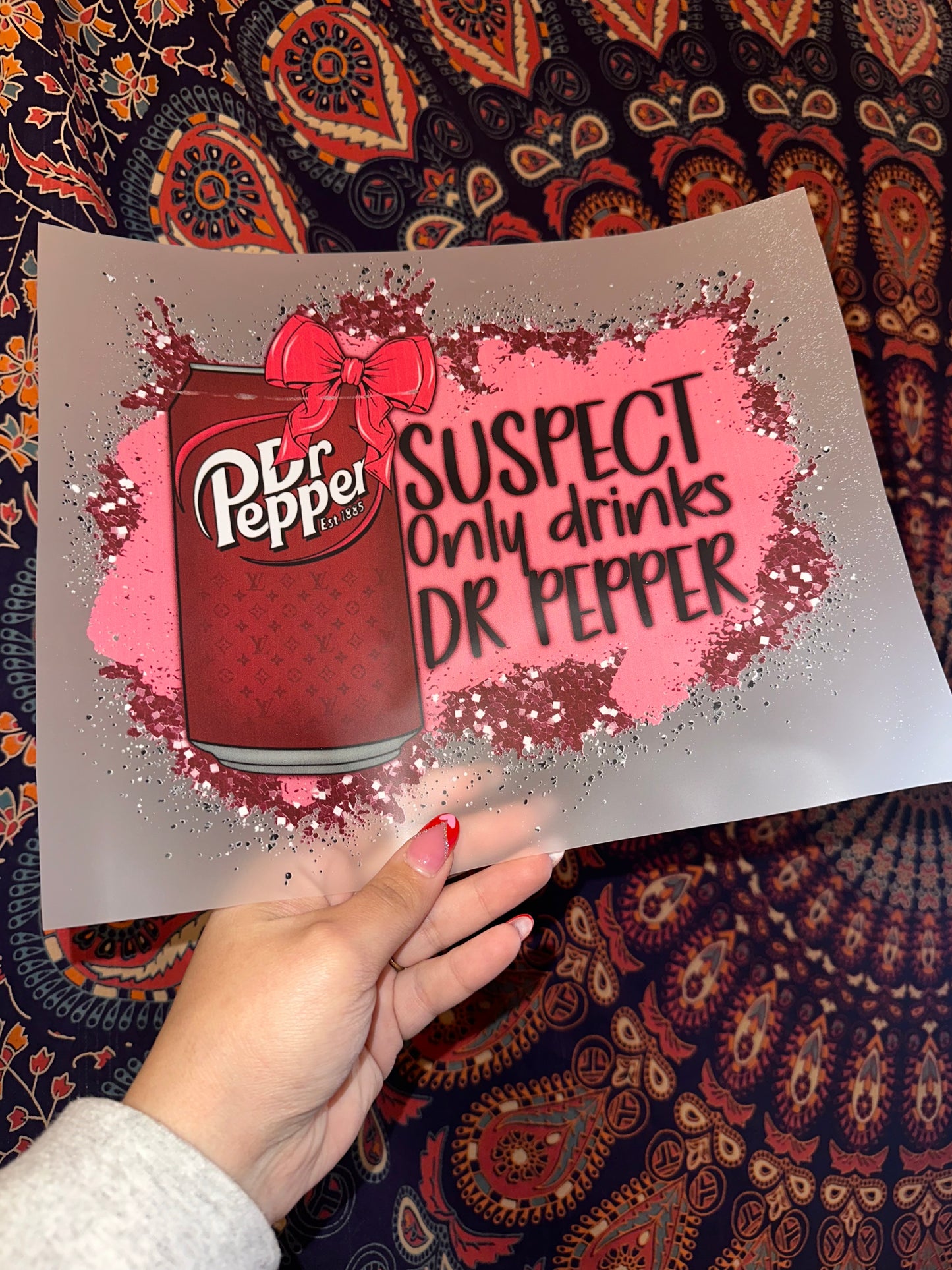 Suspect Only Drinks Dr. Pepper